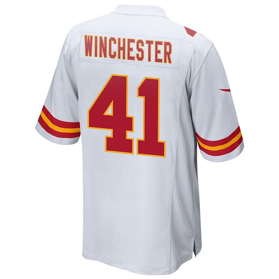 KC.Chiefs #41 James Winchester Player White Home Gome Football Jerseys
