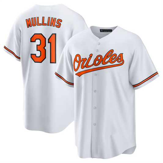 #31 Cedric Mullins Player B.Orioles White Replica Baseball Jerseys